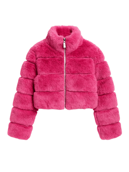 Abrigo Elegante de Piel Sintética