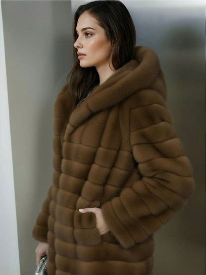 Abrigo de piel sintética