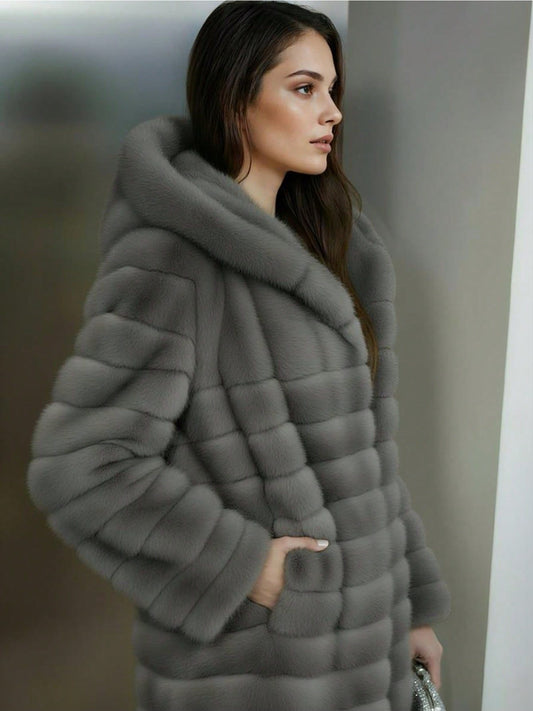 Abrigo de piel sintética