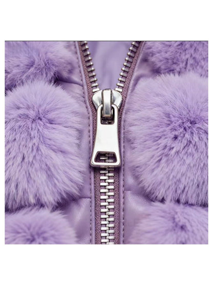 Abrigo Elegante de Piel Sintética