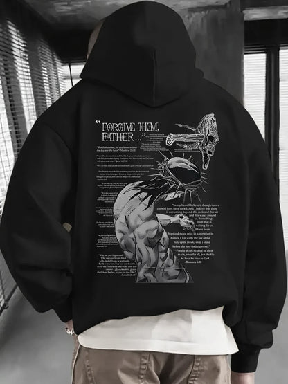 Sudadera con Capucha "Perdónalos Padre