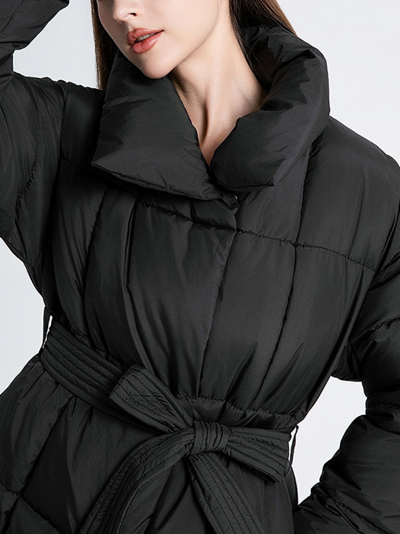 Abrigo acolchado versátil y holgado para mujer