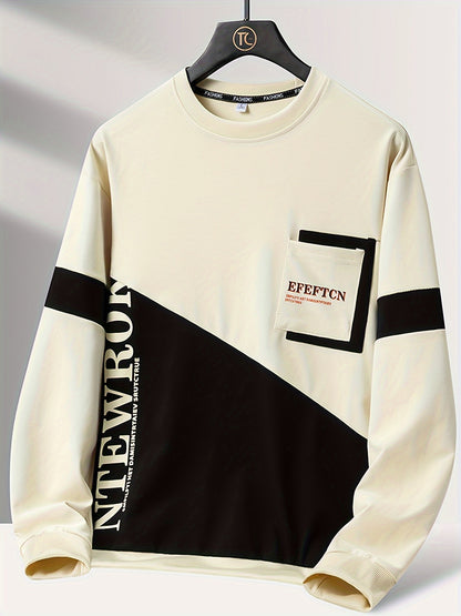 Sudadera deportiva casual de cuello redondo