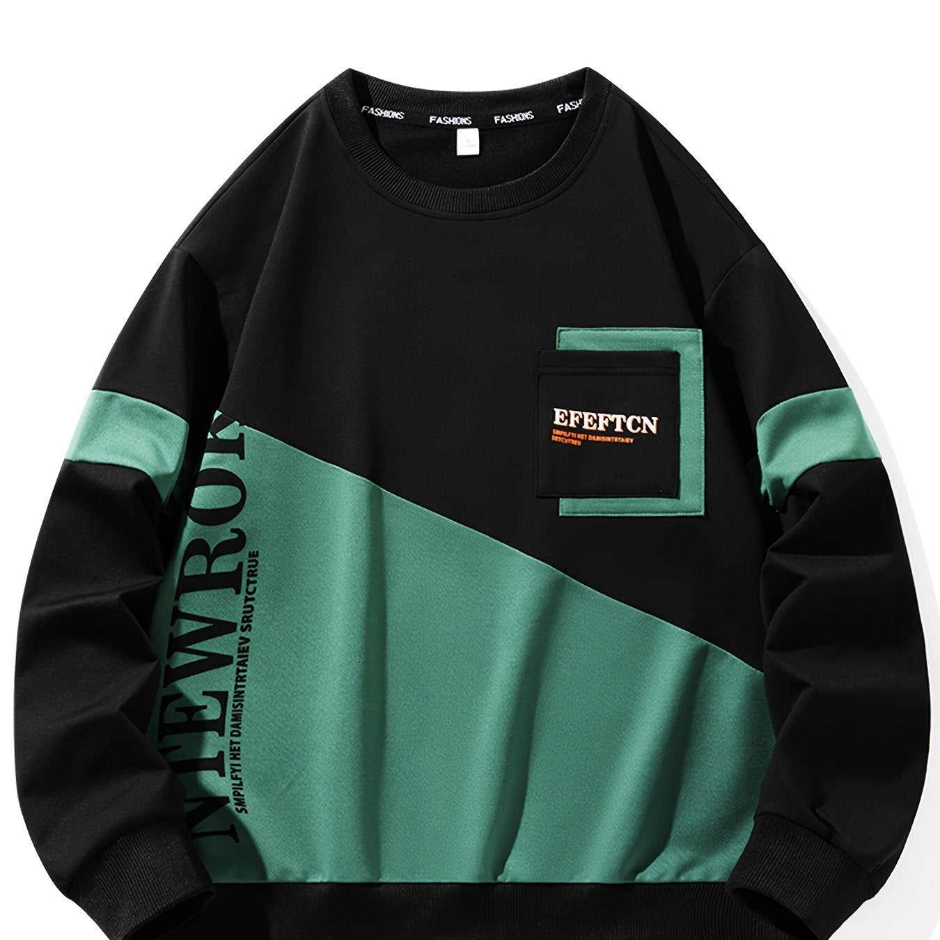 Sudadera deportiva casual de cuello redondo