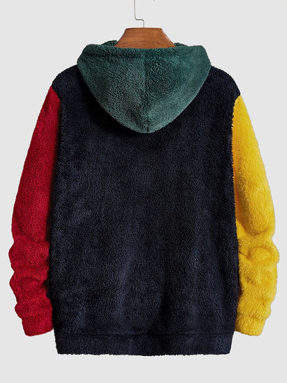 Sudadera con Capucha de Peluche Multicolor