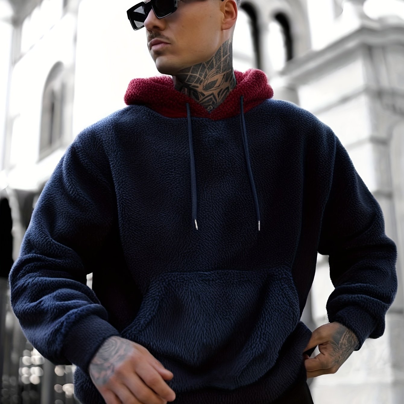 Sudadera con Capucha Gruesa