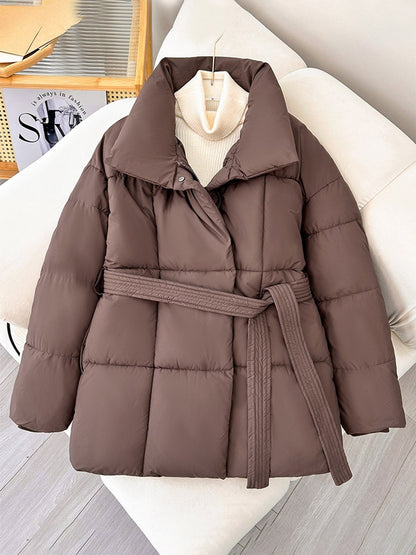 Abrigo acolchado versátil y holgado para mujer