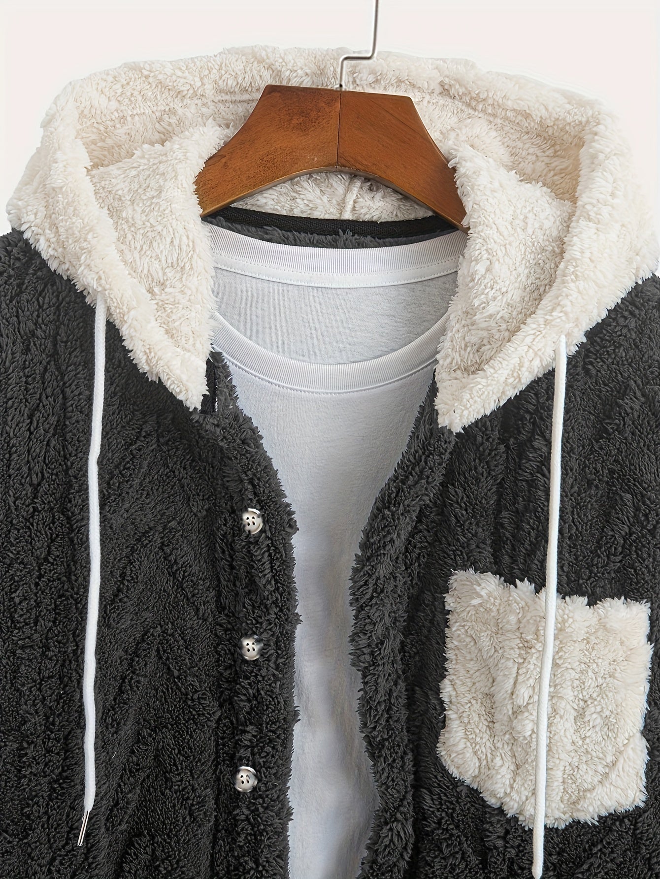 Chaqueta con Capucha de Felpa Polar