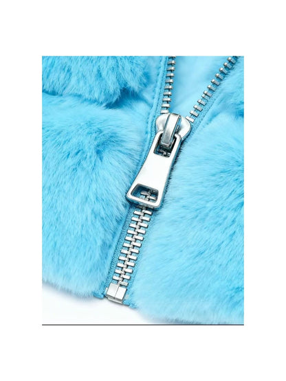 Abrigo Elegante de Piel Sintética