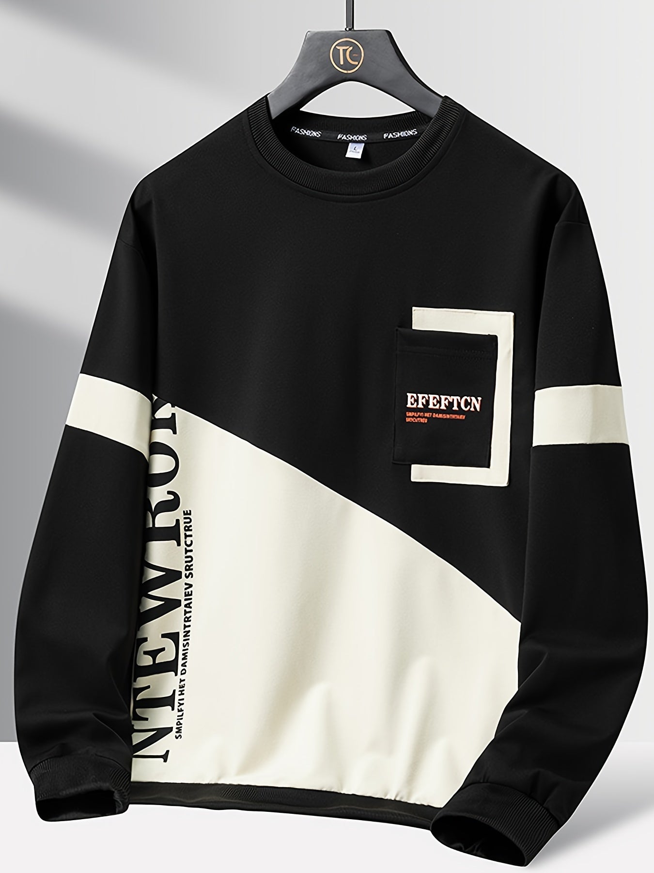 Sudadera deportiva casual de cuello redondo