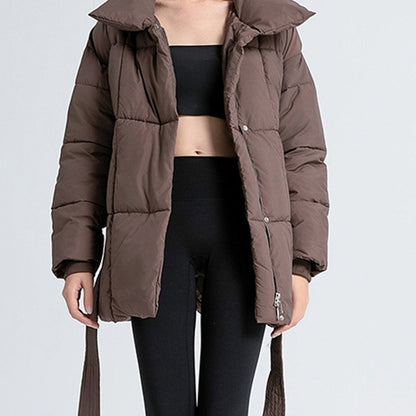 Abrigo acolchado versátil y holgado para mujer