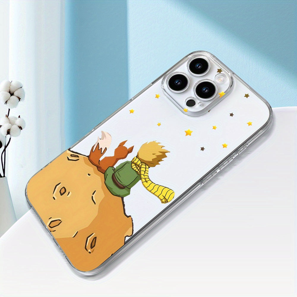 Príncipe Pequeño y un zorro bajo el cielo