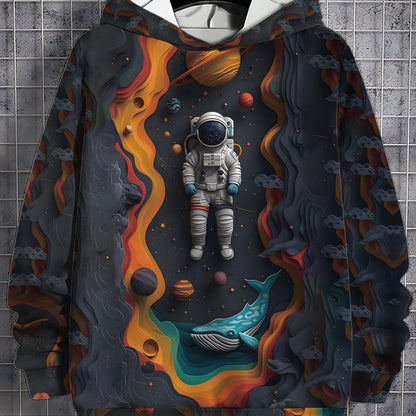 Sudadera con Capucha con Estampado Digital de Astronauta