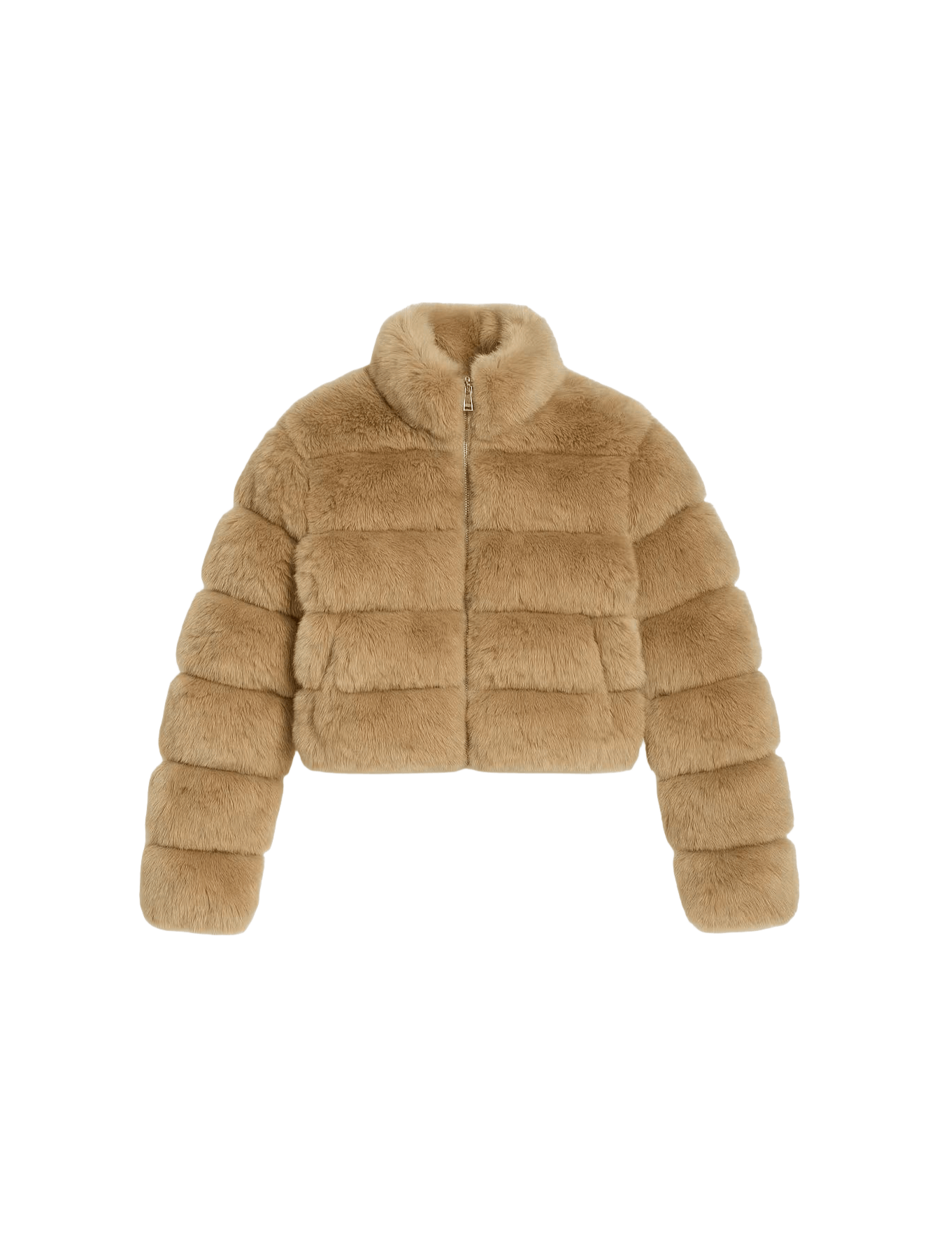 Abrigo Elegante de Piel Sintética