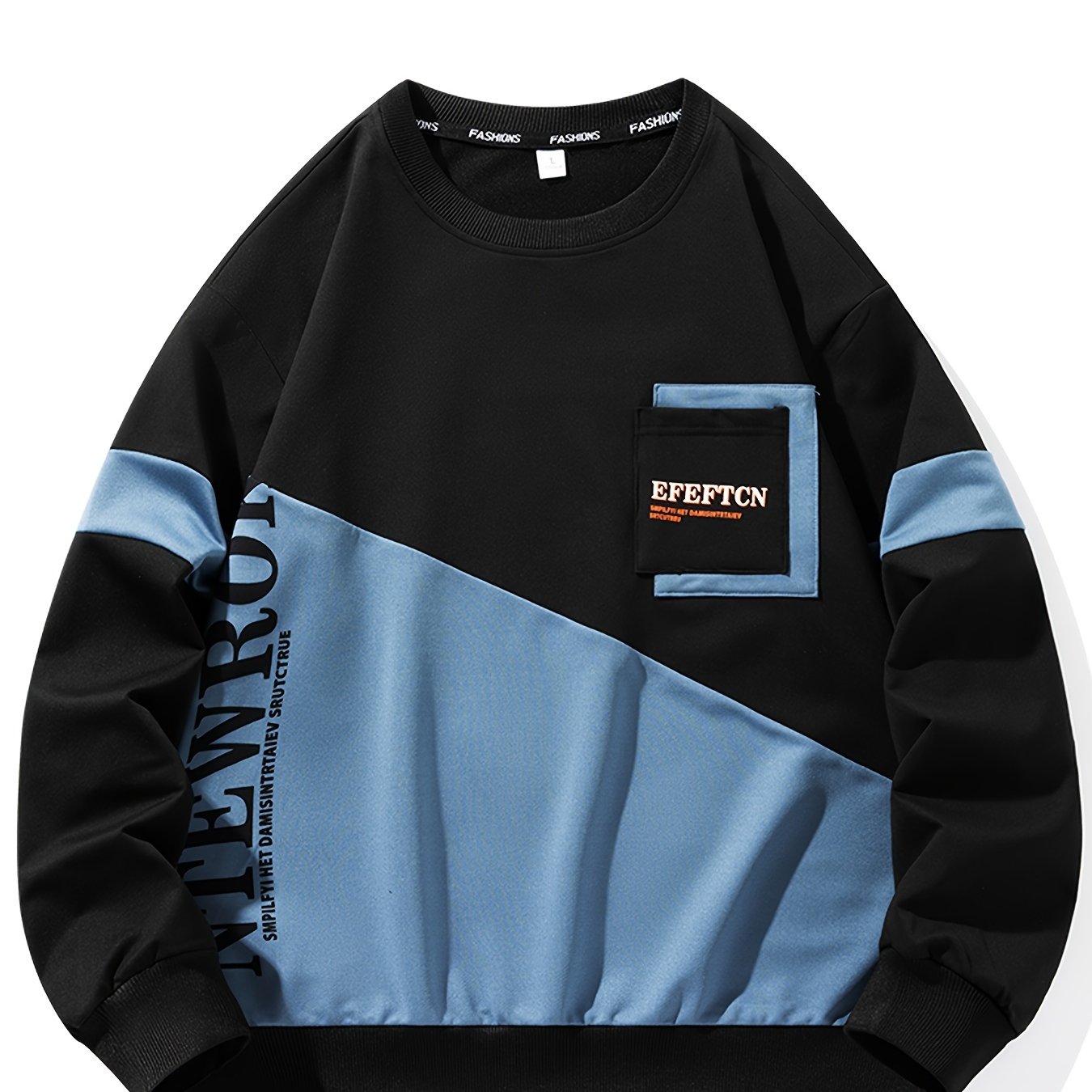 Sudadera deportiva casual de cuello redondo