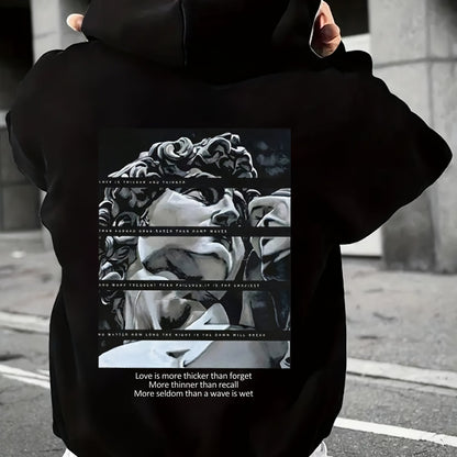 Sudadera con Capuchacon Estampado de David