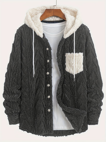 Chaqueta con Capucha de Felpa Polar