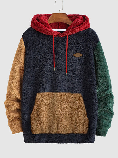 Sudadera con Capucha de Peluche Multicolor