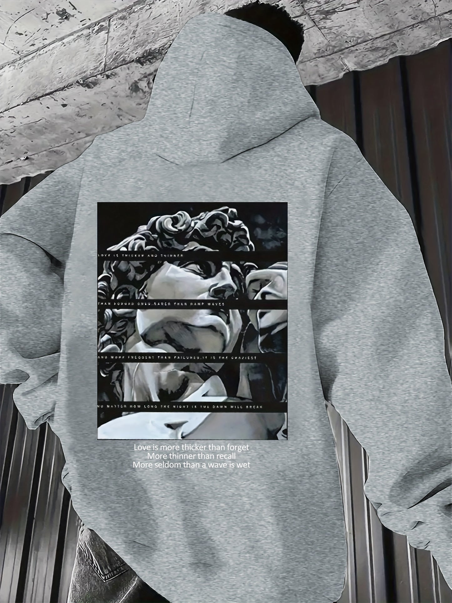 Sudadera con Capuchacon Estampado de David