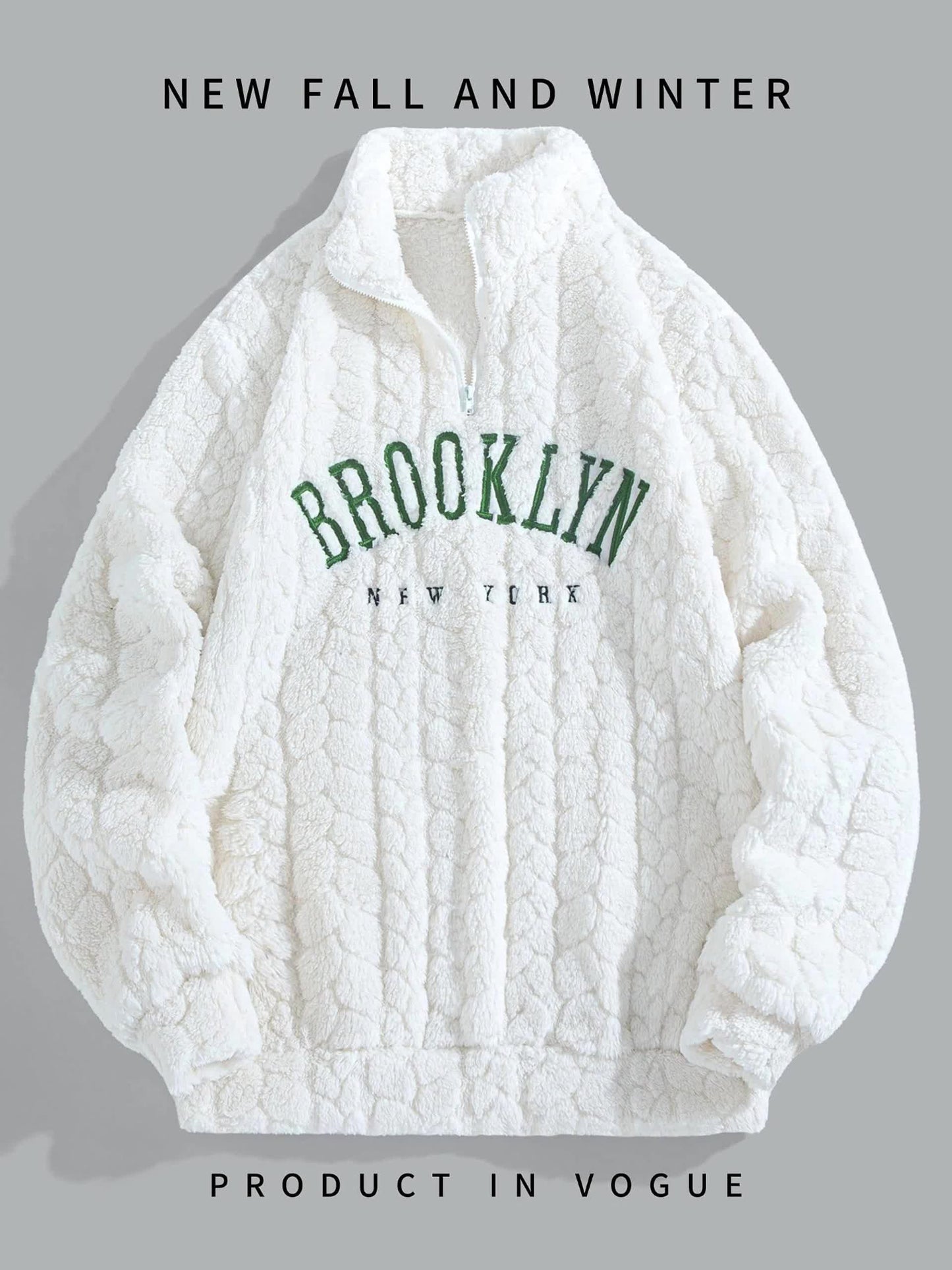 Suéter BROOKLYN de Cuello Alto con Cremallera